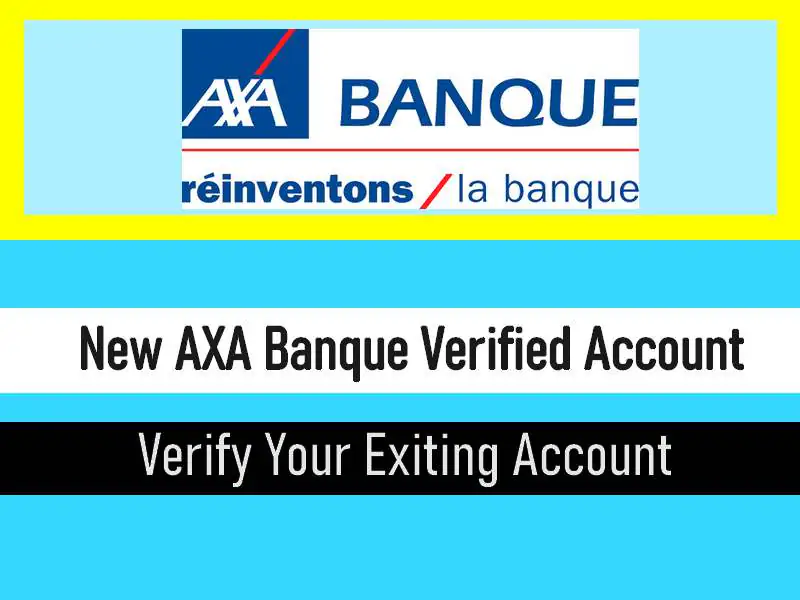 Axa Banque Account - identity verification